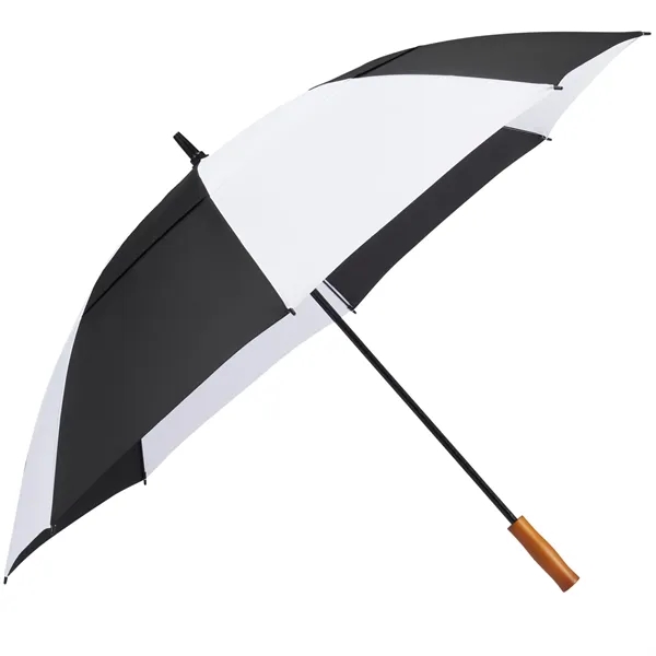 58" golf umbrella made of fiberglass with FSC wood handle and... from ASI 66887 PCNA / Leeds