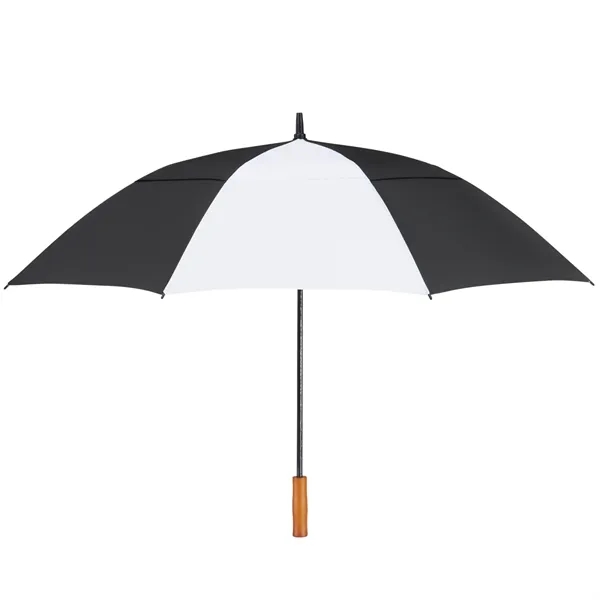 58" golf umbrella made of fiberglass with FSC wood handle and... from ASI 66887 PCNA / Leeds