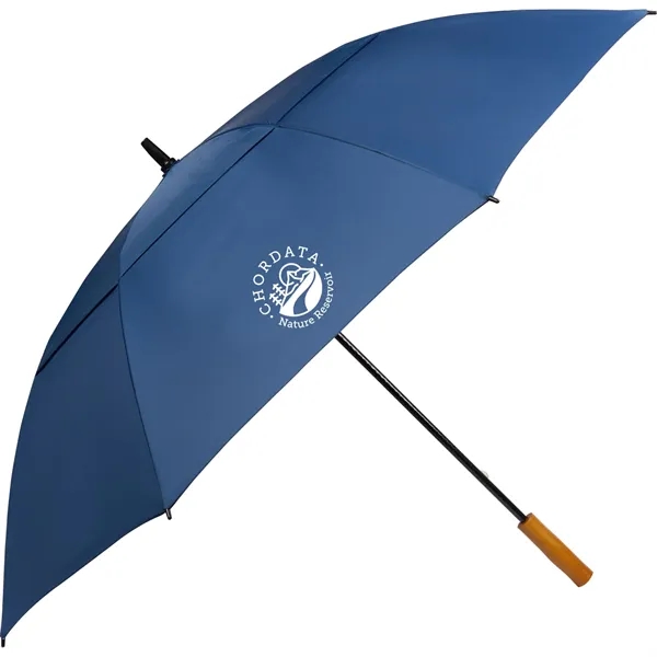 58" golf umbrella made of fiberglass with FSC wood handle and... from ASI 66887 PCNA / Leeds