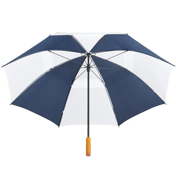 58" golf umbrella made of fiberglass with FSC wood handle and... from ASI 66887 PCNA / Leeds