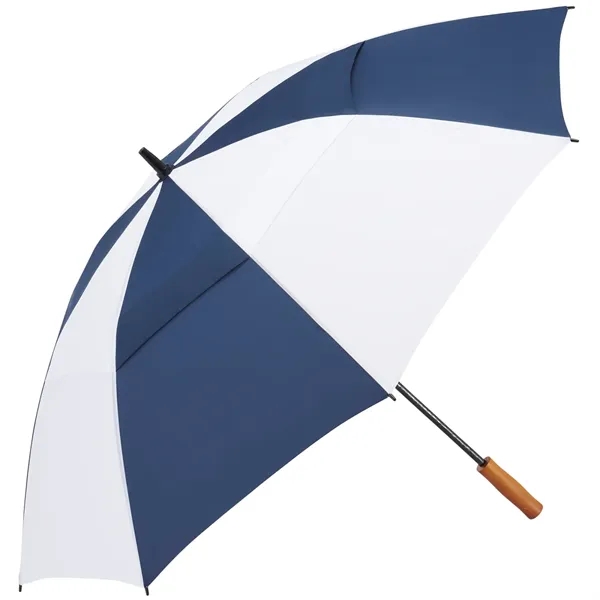 58" golf umbrella made of fiberglass with FSC wood handle and... from ASI 66887 PCNA / Leeds