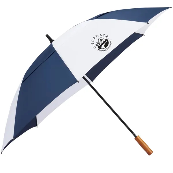 58" golf umbrella made of fiberglass with FSC wood handle and... from ASI 66887 PCNA / Leeds