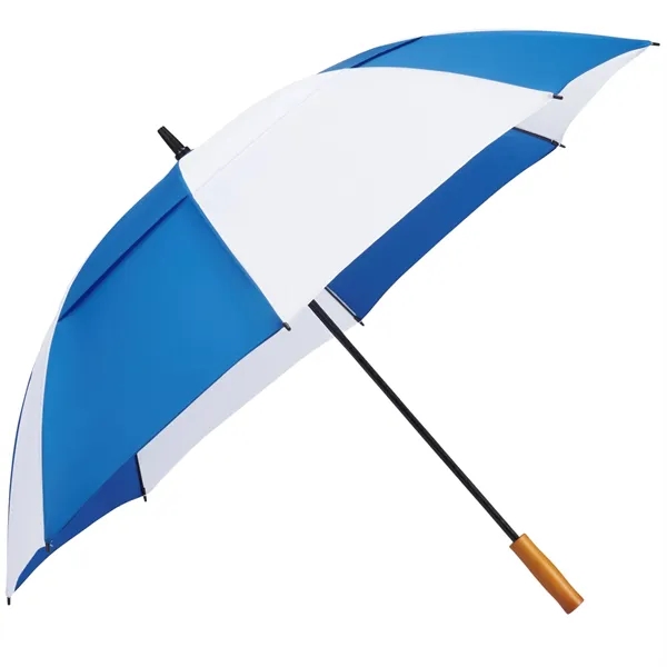 58" golf umbrella made of fiberglass with FSC wood handle and... from ASI 66887 PCNA / Leeds
