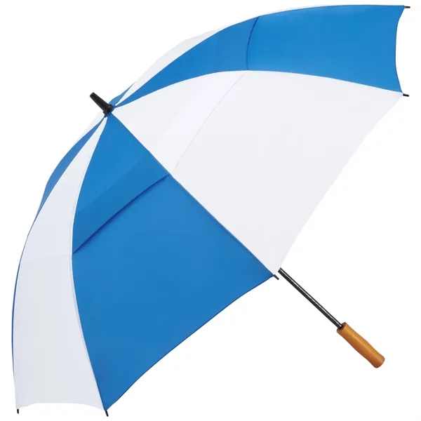 58" golf umbrella made of fiberglass with FSC wood handle and... from ASI 66887 PCNA / Leeds