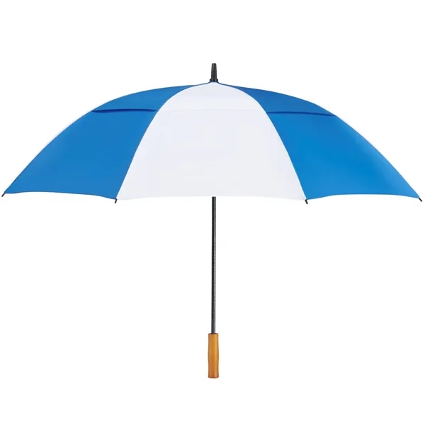 58" golf umbrella made of fiberglass with FSC wood handle and... from ASI 66887 PCNA / Leeds