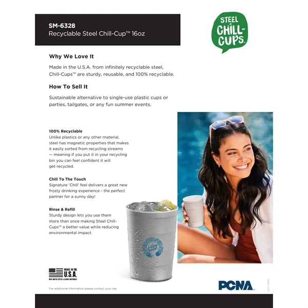 16 oz. recyclable stainless steel cups.... from ASI 66887 PCNA / Bullet