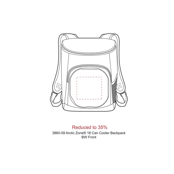 18-can cooler backpack with PEVA lining, exterior zippered pocket, mesh pocket... from ASI 66887 PCNA / Leeds