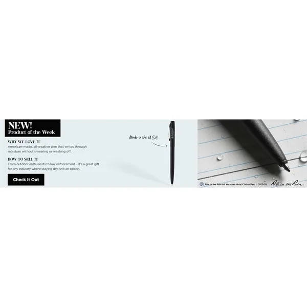 Metal click-action pen with pocket clip and black ink.... from ASI 66887 PCNA / Leeds