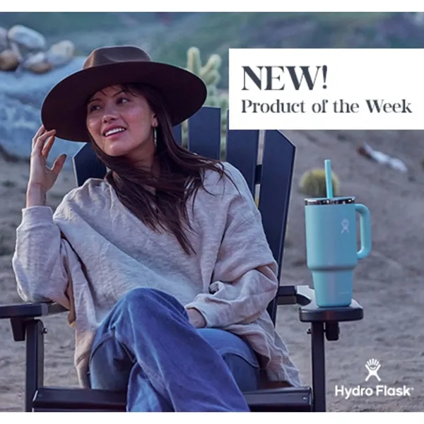 32 oz. double wall insulated stainless steel tumbler with handle, press-in... from ASI 66887 PCNA / Leeds