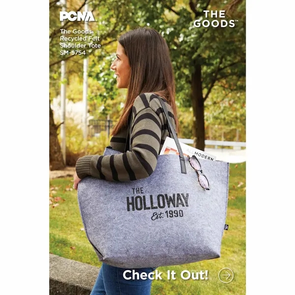 7" x 23" x 14" recycled felt shoulder tote bag.... from ASI 66887 PCNA / Bullet