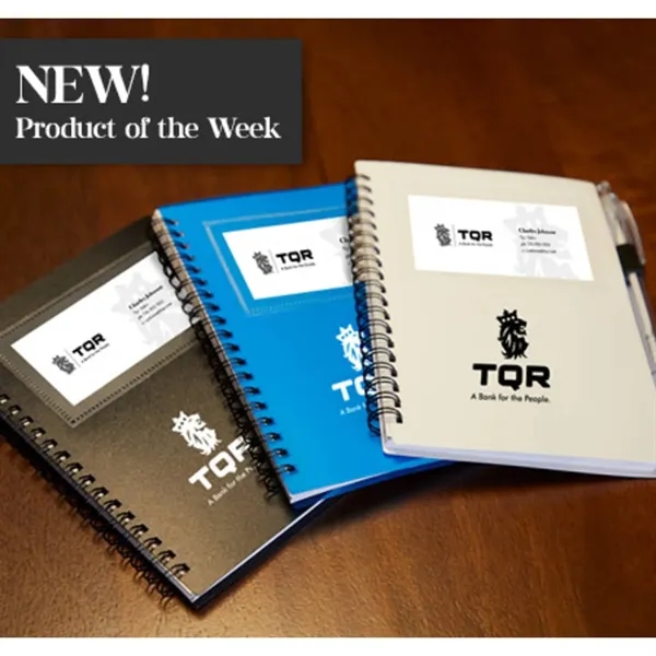 5" x 7" FSC® Recycled Star Spiral Notebook with Pe... from ASI 66887 PCNA / Bullet