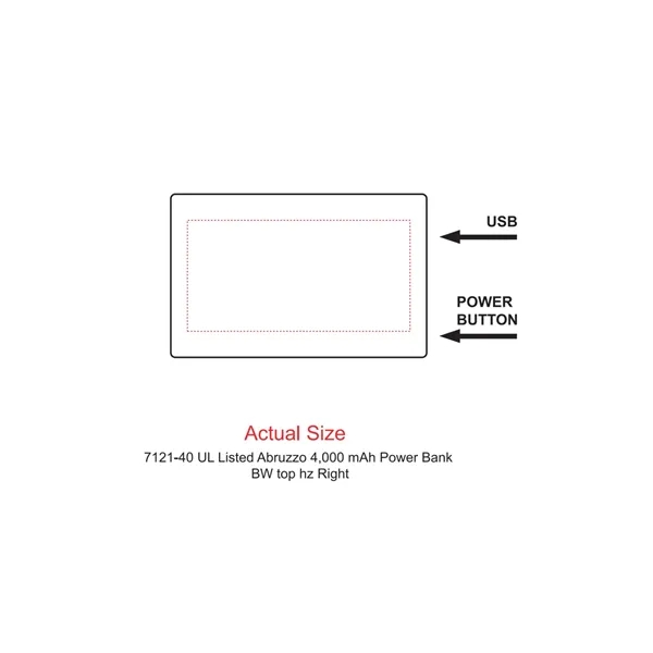 4,000mAh UL-listed power bank.... from ASI 66887 PCNA / Leeds