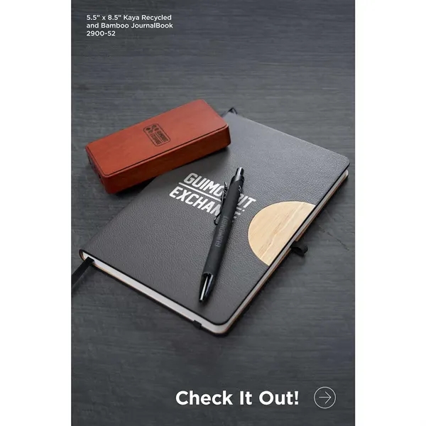 5.5" x 8.5" Kaya Recycled PU and Bamboo JournalBoo... from ASI 66887 PCNA / Leeds