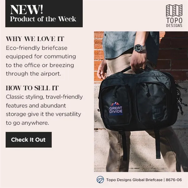 Topo Recycled Global Briefcase... from ASI 66887 PCNA / Leeds