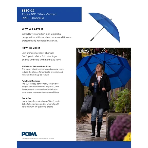60" golf umbrella... from ASI 66887 PCNA / Leeds