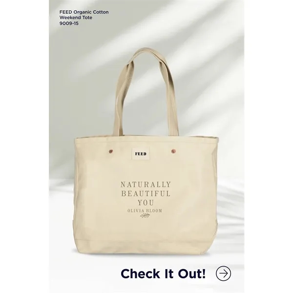 Organic cotton weekend tote bag; 12oz. 100% GOTS certified organic cotton... from ASI 66887 PCNA / Leeds