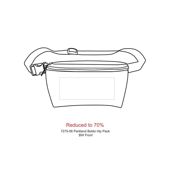 2.5" x 5" x 7.5" polyester-canvas hip pack with adjustable length... from ASI 66887 PCNA / Leeds