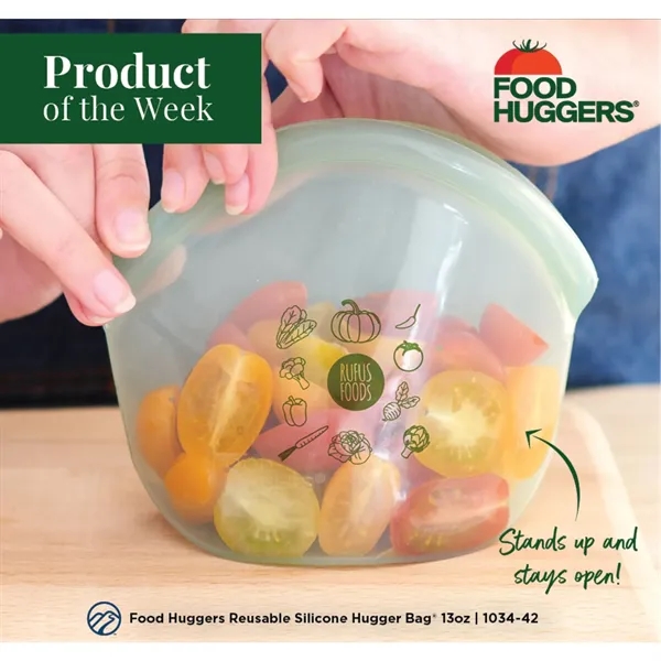 Food Huggers Reusable Silicone Hugger Bag® 13oz... from ASI 66887 PCNA / Leeds