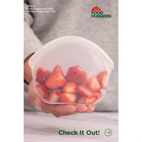 Food Huggers Reusable Silicone Hugger Bag® 13oz... from ASI 66887 PCNA / Leeds