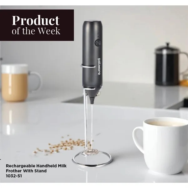 Rechargeable Electric Milk Frother with Stand... from ASI 66887 PCNA / Leeds