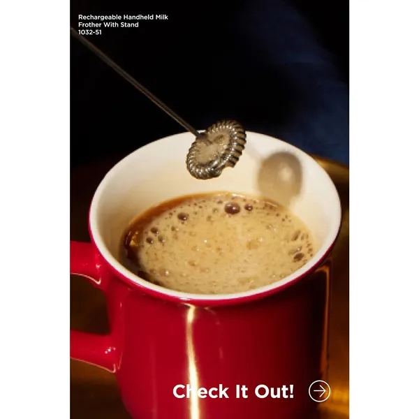 Rechargeable Electric Milk Frother with Stand... from ASI 66887 PCNA / Leeds