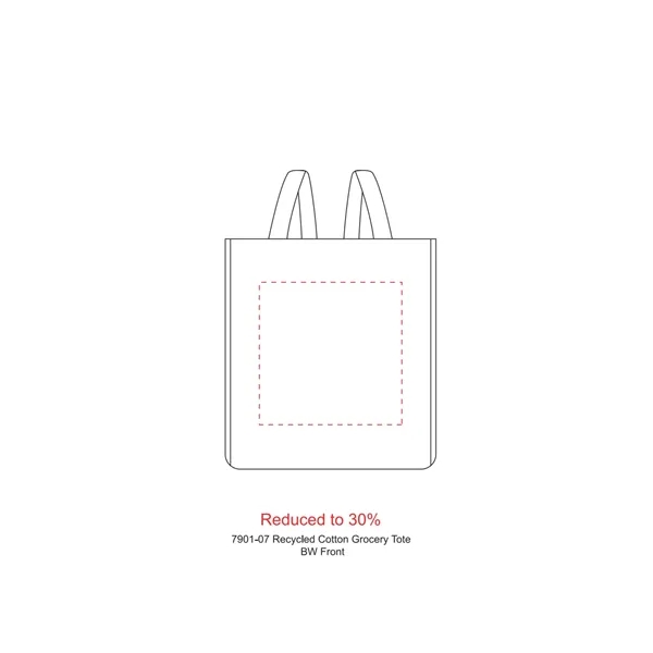 6" x 13" x 11" recycled cotton/polyester grocery tote bag.... from ASI 66887 PCNA / Leeds