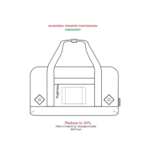 9" x 12" x 19.5" duffel bag with removable shoulder strap... from ASI 66887 PCNA / Leeds