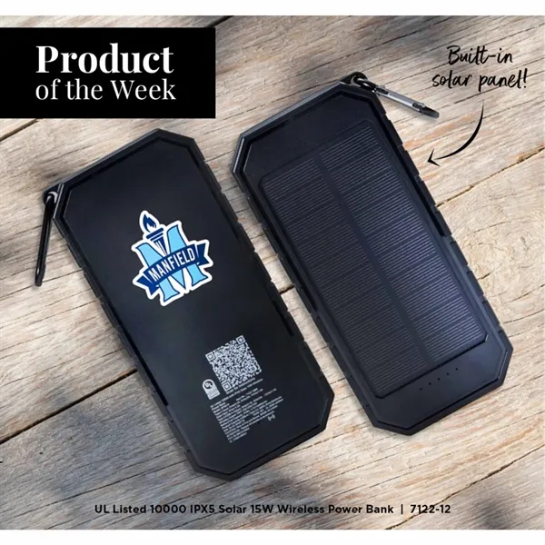 UL Listed 10000 IPX5 Solar 15W Wireless Power Ban... from ASI 66887 PCNA / Leeds