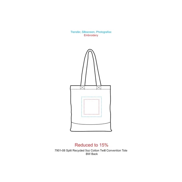 16.5" x 15" recycled cotton twill convention tote.... from ASI 66887 PCNA / Leeds