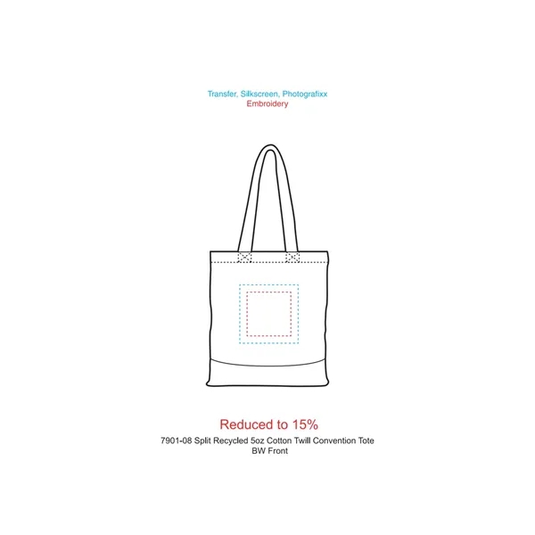 16.5" x 15" recycled cotton twill convention tote.... from ASI 66887 PCNA / Leeds
