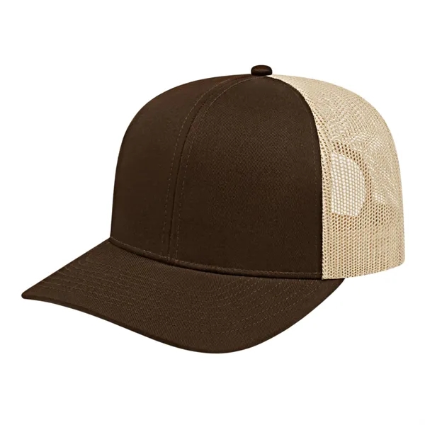 Cap America Poly/Cotton Trucker Mesh Back Cap... from ASI 66887 PCNA / Bullet