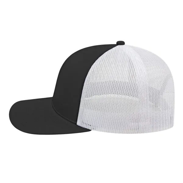 Cap America Poly/Cotton Trucker Mesh Back Cap... from ASI 66887 PCNA / Bullet