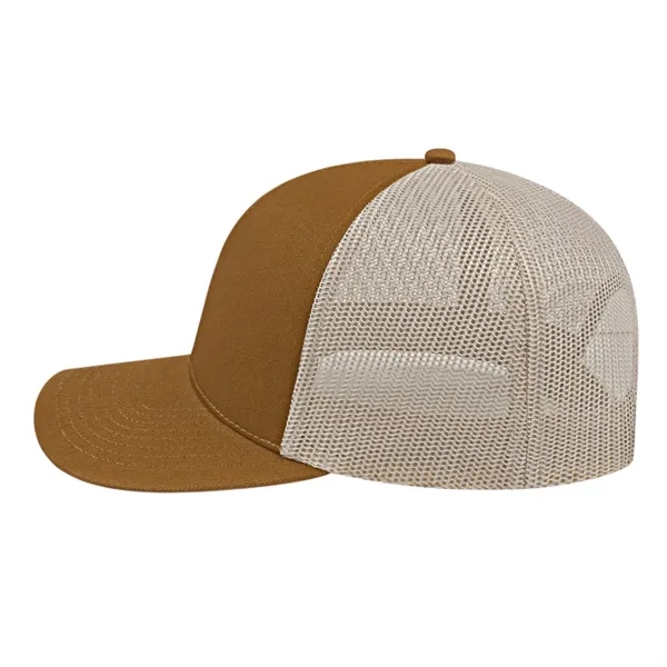 Cap America Poly/Cotton Trucker Mesh Back Cap... from ASI 66887 PCNA / Bullet
