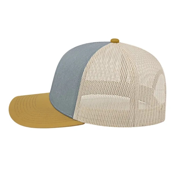 Cap America Poly/Cotton Trucker Mesh Back Cap... from ASI 66887 PCNA / Bullet