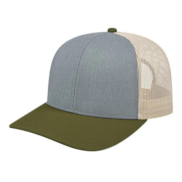 Cap America Poly/Cotton Trucker Mesh Back Cap... from ASI 66887 PCNA / Bullet