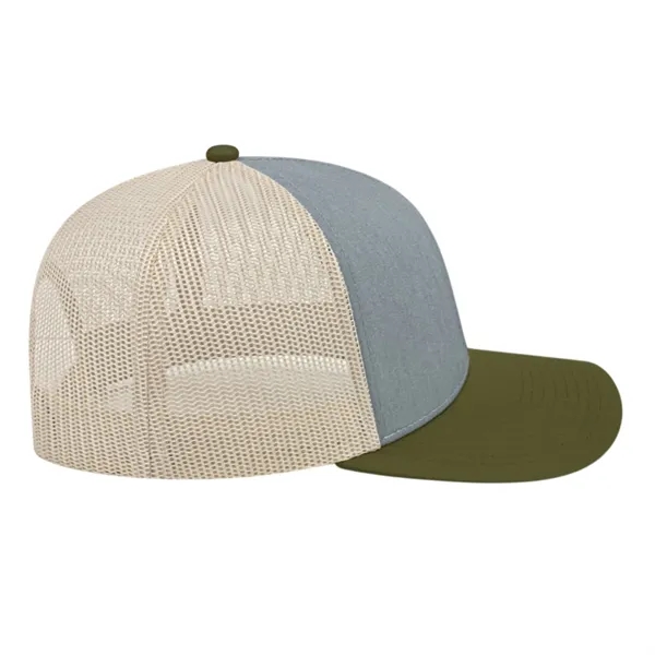 Cap America Poly/Cotton Trucker Mesh Back Cap... from ASI 66887 PCNA / Bullet