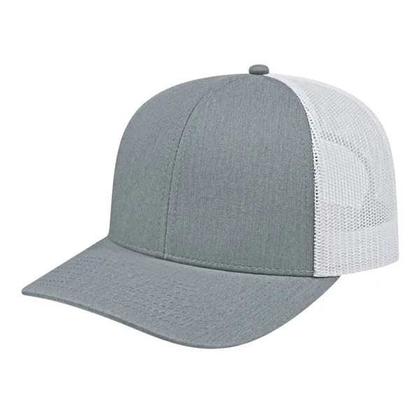 Cap America Poly/Cotton Trucker Mesh Back Cap... from ASI 66887 PCNA / Bullet