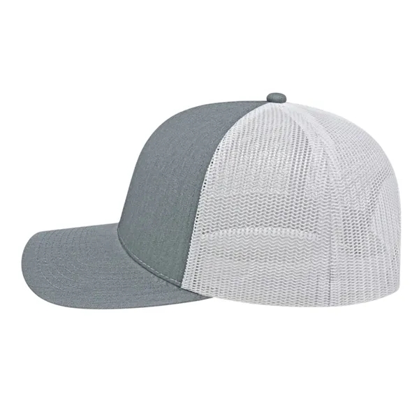 Cap America Poly/Cotton Trucker Mesh Back Cap... from ASI 66887 PCNA / Bullet