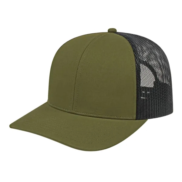 Cap America Poly/Cotton Trucker Mesh Back Cap... from ASI 66887 PCNA / Bullet