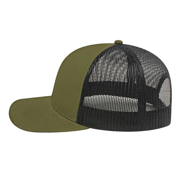 Cap America Poly/Cotton Trucker Mesh Back Cap... from ASI 66887 PCNA / Bullet