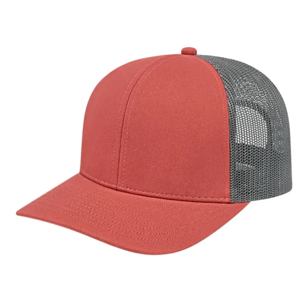 Cap America Poly/Cotton Trucker Mesh Back Cap... from ASI 66887 PCNA / Bullet
