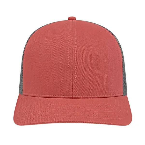 Cap America Poly/Cotton Trucker Mesh Back Cap... from ASI 66887 PCNA / Bullet