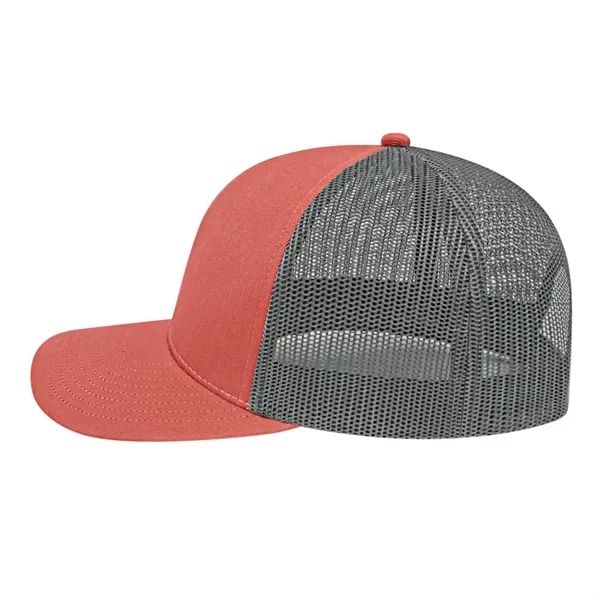 Cap America Poly/Cotton Trucker Mesh Back Cap... from ASI 66887 PCNA / Bullet