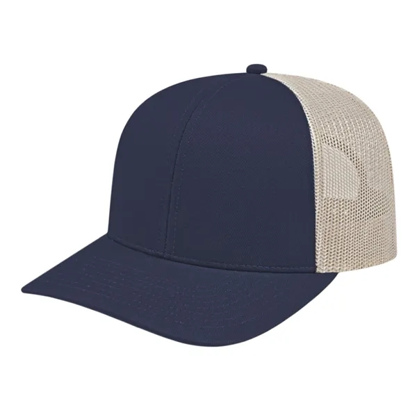 Cap America Poly/Cotton Trucker Mesh Back Cap... from ASI 66887 PCNA / Bullet