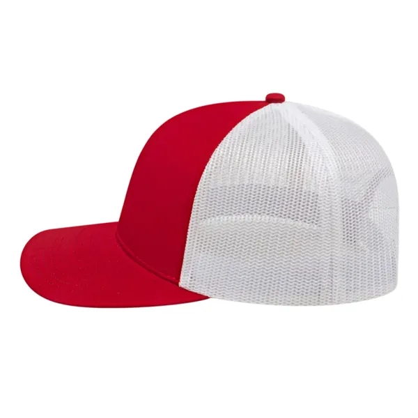 Cap America Poly/Cotton Trucker Mesh Back Cap... from ASI 66887 PCNA / Bullet
