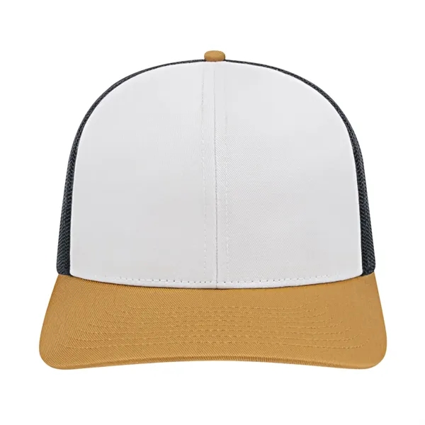 Cap America Poly/Cotton Trucker Mesh Back Cap... from ASI 66887 PCNA / Bullet