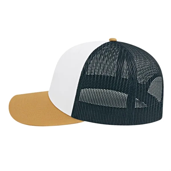 Cap America Poly/Cotton Trucker Mesh Back Cap... from ASI 66887 PCNA / Bullet