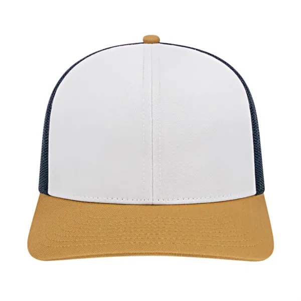 Cap America Poly/Cotton Trucker Mesh Back Cap... from ASI 66887 PCNA / Bullet