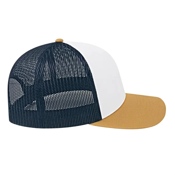 Cap America Poly/Cotton Trucker Mesh Back Cap... from ASI 66887 PCNA / Bullet