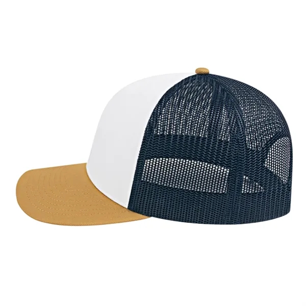 Cap America Poly/Cotton Trucker Mesh Back Cap... from ASI 66887 PCNA / Bullet